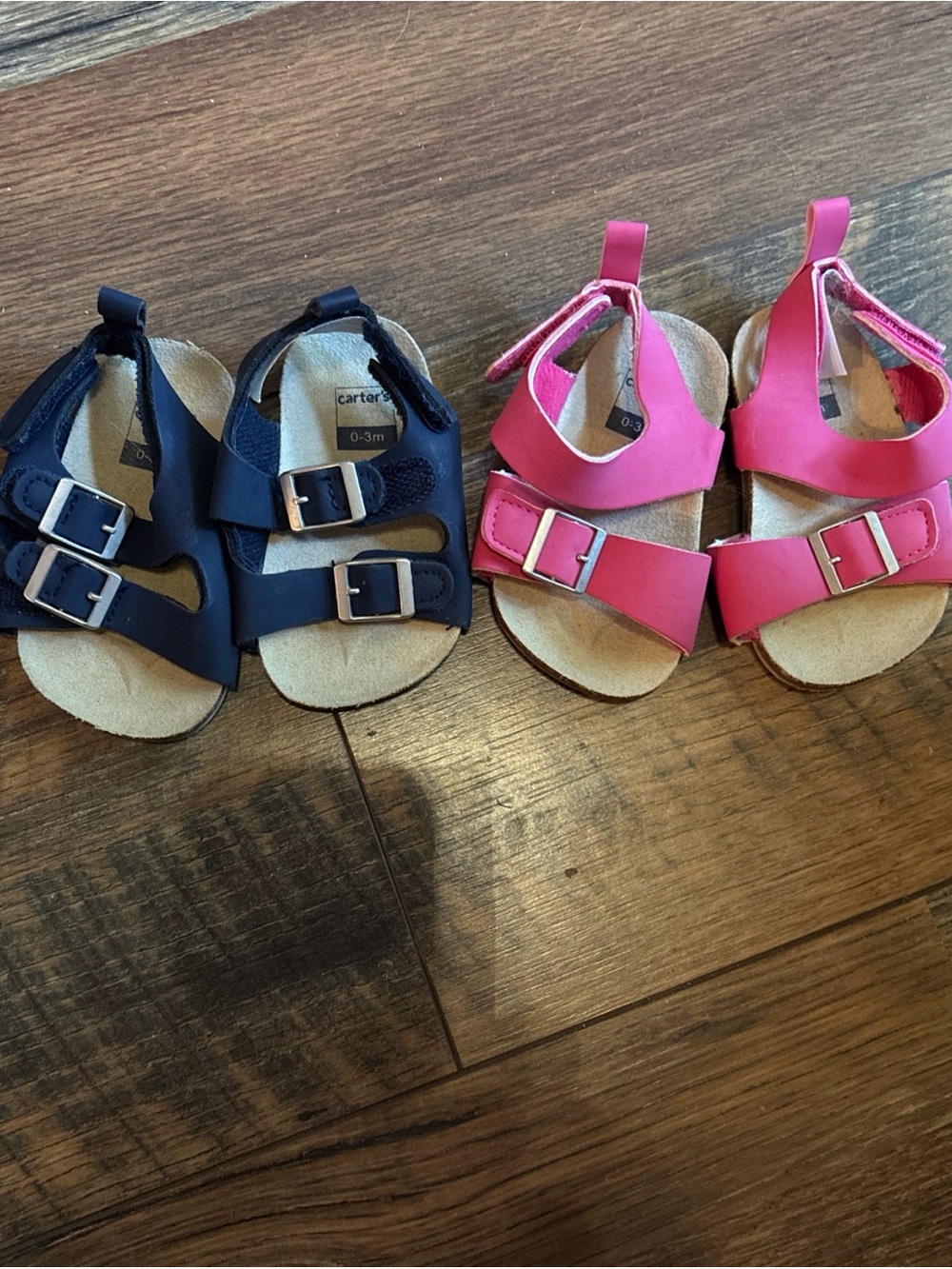 Carters baby sandals (0-3 months) lot of 2